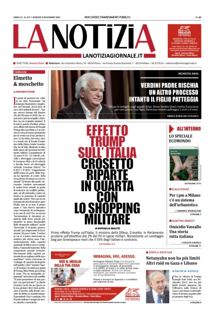 Prima-pagina-la-notizia-giornale-edizione-del-2024-11-08