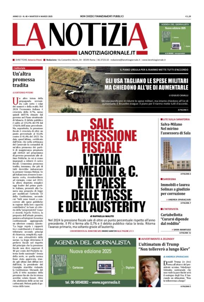 Prima-pagina-la-notizia-giornale-edizione-del-2025-03-04