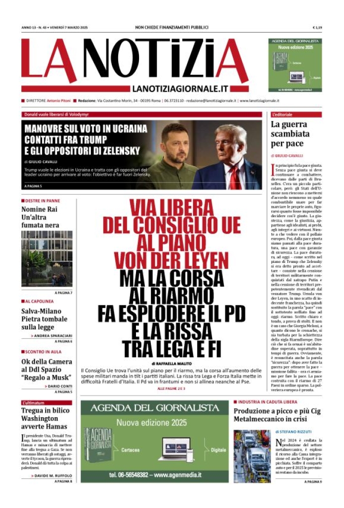 Prima-pagina-la-notizia-giornale-edizione-del-2025-03-07