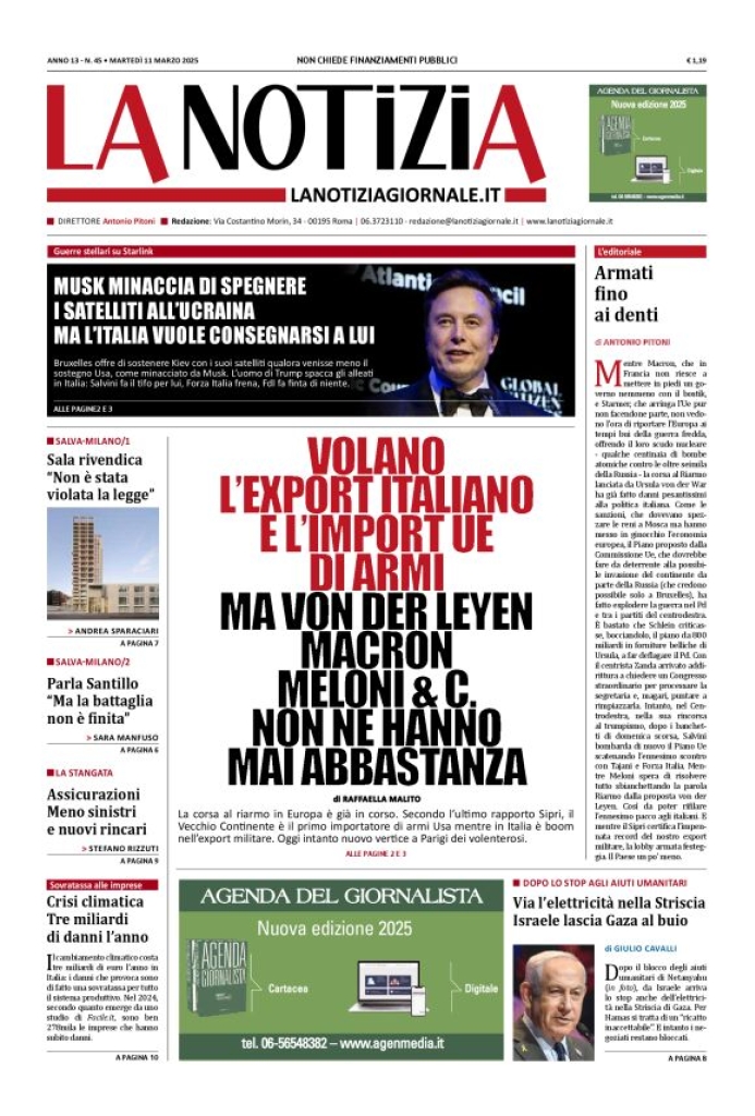 Prima-pagina-la-notizia-giornale-edizione-del-2025-03-11