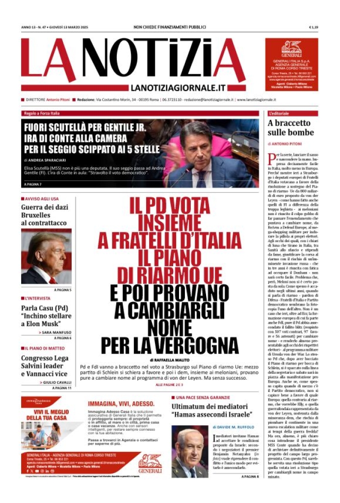 Prima-pagina-la-notizia-giornale-edizione-del-2025-03-13