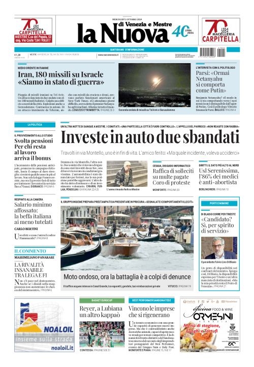 Prima-pagina-la_nuova_di_venezia_e_mestre-edizione-di-oggi-2024-10-02