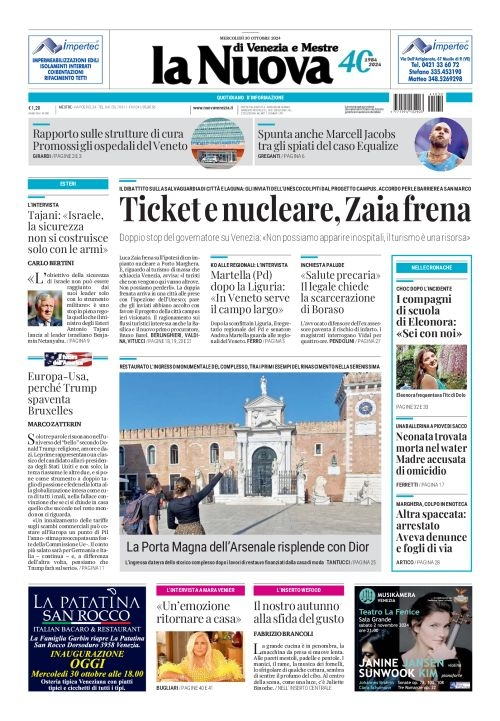 Prima-pagina-la_nuova_di_venezia_e_mestre-edizione-di-oggi-2024-10-30