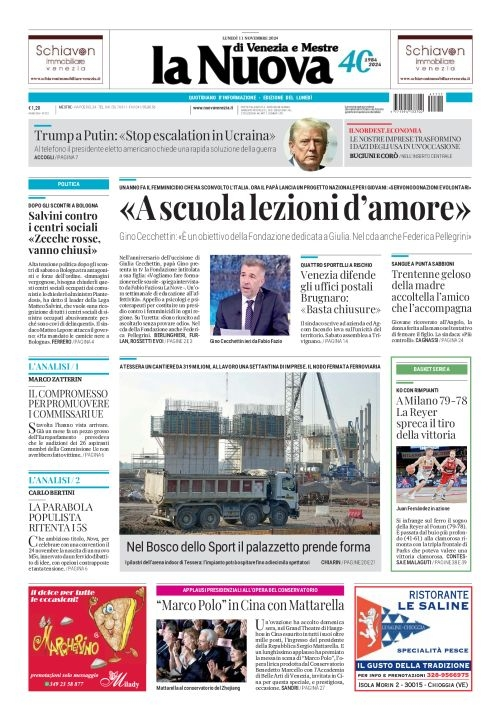 Prima-pagina-la_nuova_di_venezia_e_mestre-edizione-di-oggi-2024-11-11