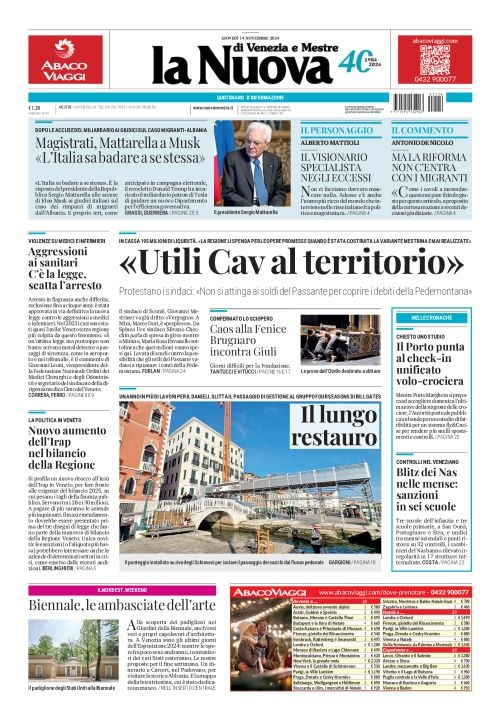 Prima-pagina-la_nuova_di_venezia_e_mestre-edizione-di-oggi-2024-11-14