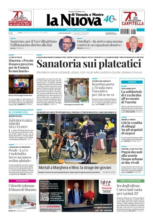 Prima-pagina-la_nuova_di_venezia_e_mestre-edizione-di-oggi-2024-12-06