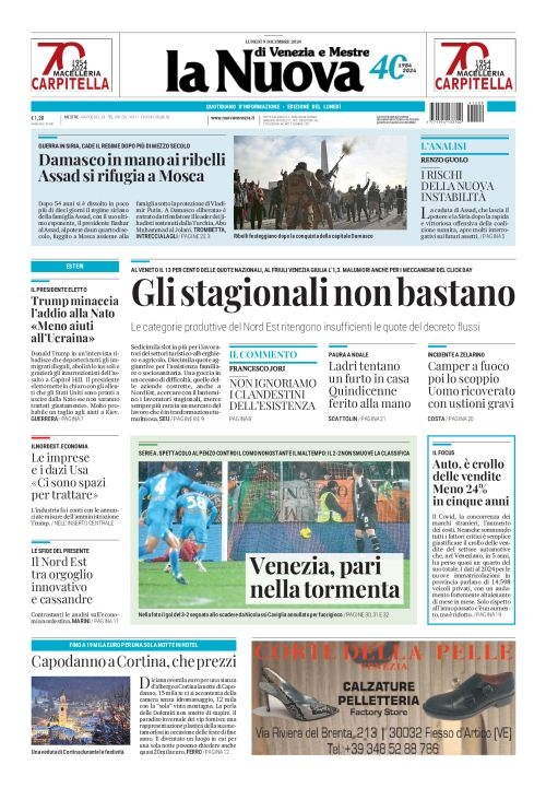 Prima-pagina-la_nuova_di_venezia_e_mestre-edizione-di-oggi-2024-12-09