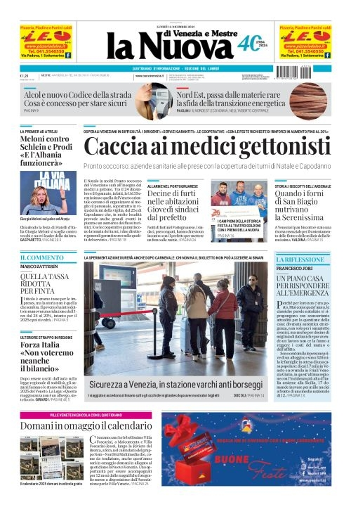 Prima-pagina-la_nuova_di_venezia_e_mestre-edizione-di-oggi-2024-12-16