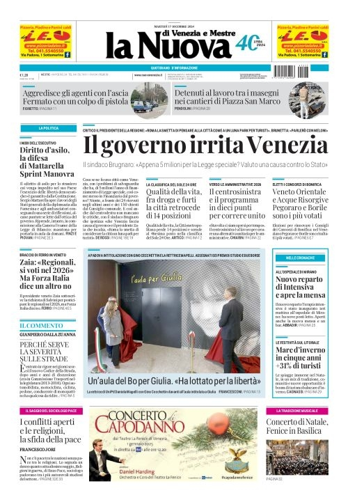 Prima-pagina-la_nuova_di_venezia_e_mestre-edizione-di-oggi-2024-12-17