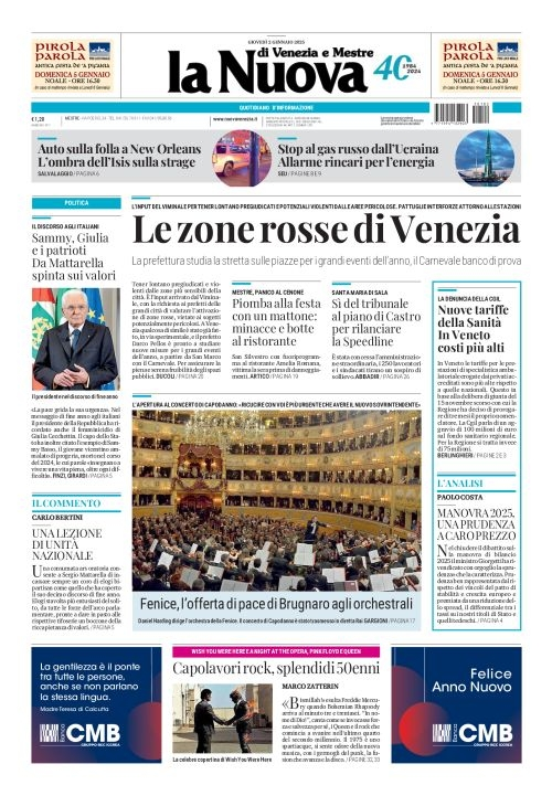 Prima-pagina-la_nuova_di_venezia_e_mestre-edizione-di-oggi-2025-01-02