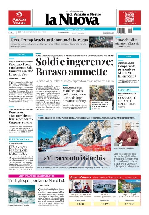 Prima-pagina-la_nuova_di_venezia_e_mestre-edizione-di-oggi-2025-01-16