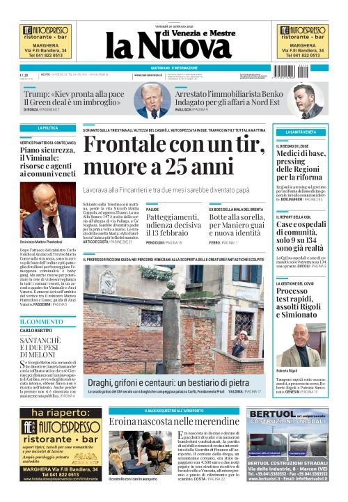 Prima-pagina-la_nuova_di_venezia_e_mestre-edizione-di-oggi-2025-01-24