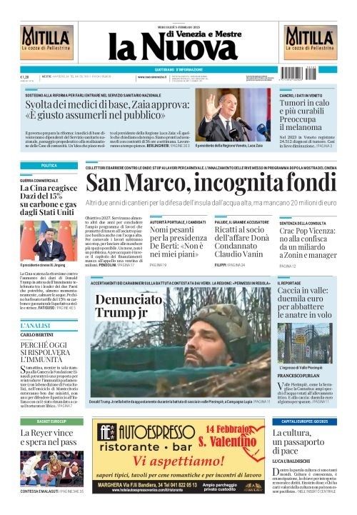 Prima-pagina-la_nuova_di_venezia_e_mestre-edizione-di-oggi-2025-02-05