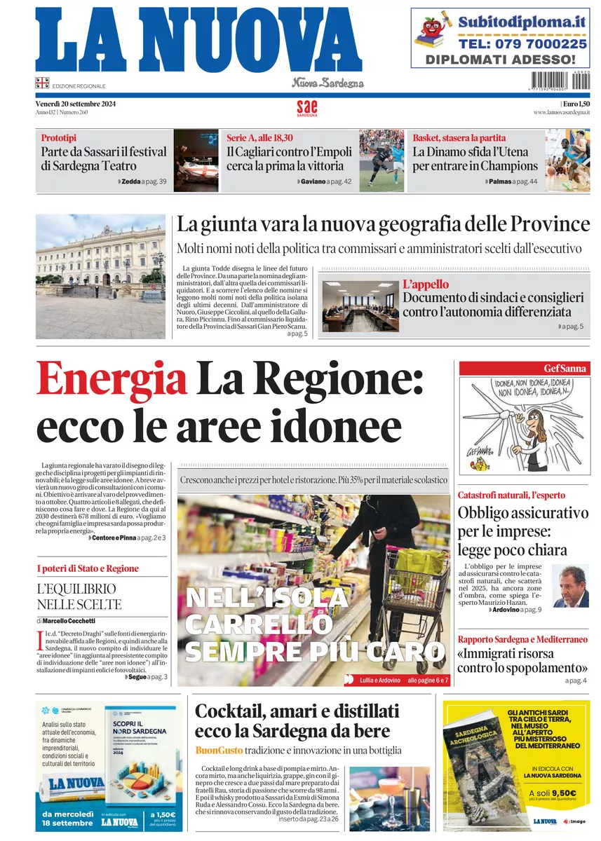 Prima-pagina-la-nuova-sardegna-oggi-oggi-edizione-del-2024-09-20