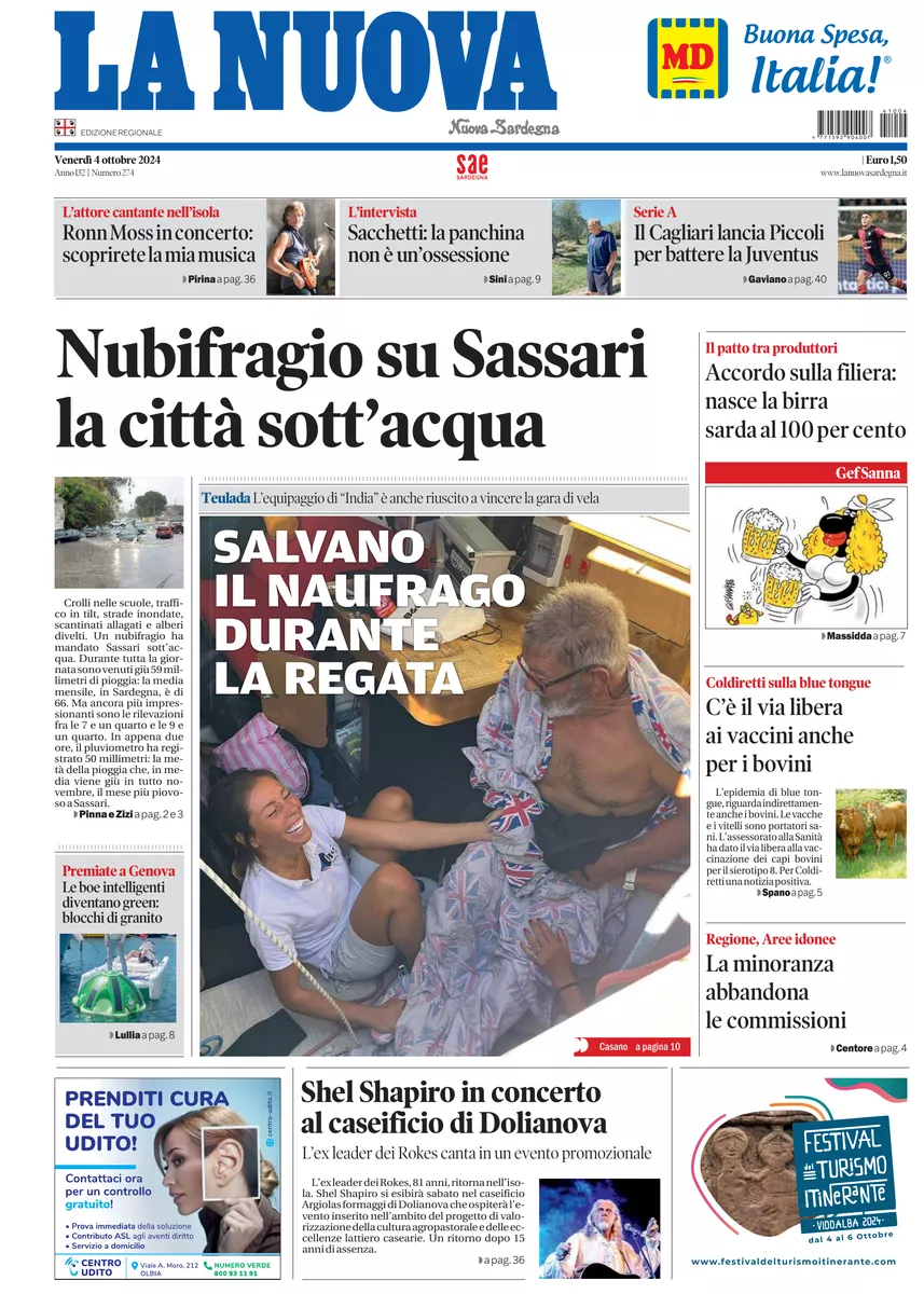 Prima-pagina-la-nuova-sardegna-oggi-oggi-edizione-del-2024-10-04