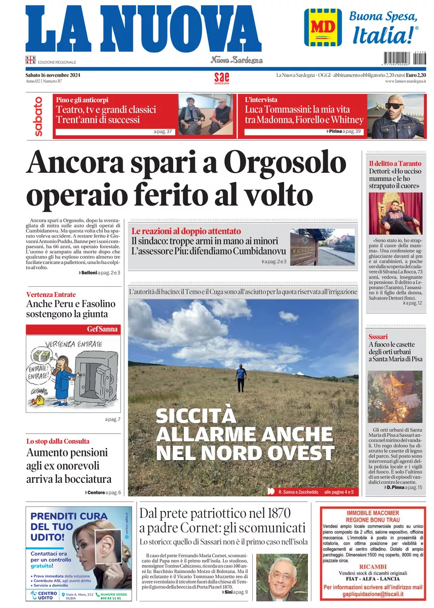 Prima-pagina-la-nuova-sardegna-oggi-oggi-edizione-del-2024-11-16