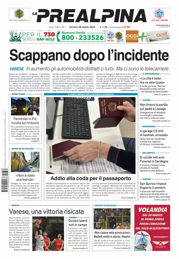 Prima-pagina-la-prealpina-oggi-oggi-edizione-del-2024-03-28