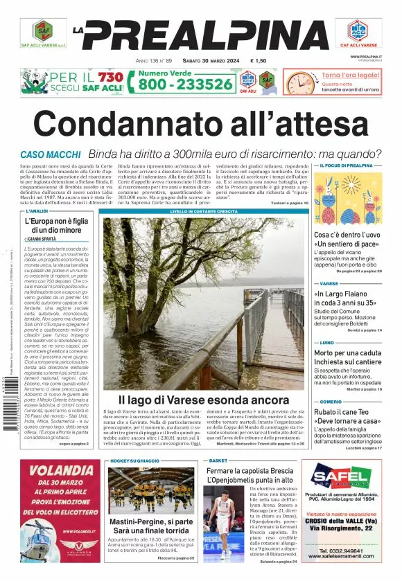 Prima-pagina-la-prealpina-oggi-oggi-edizione-del-2024-03-30