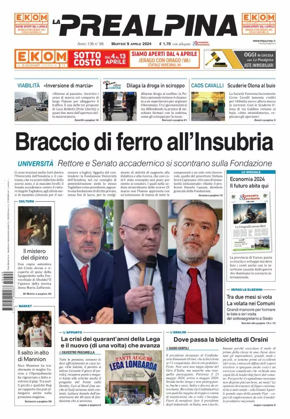 Prima-pagina-la-prealpina-oggi-oggi-edizione-del-2024-04-09