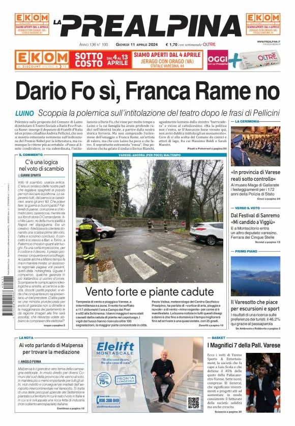 Prima-pagina-la-prealpina-oggi-oggi-edizione-del-2024-04-11