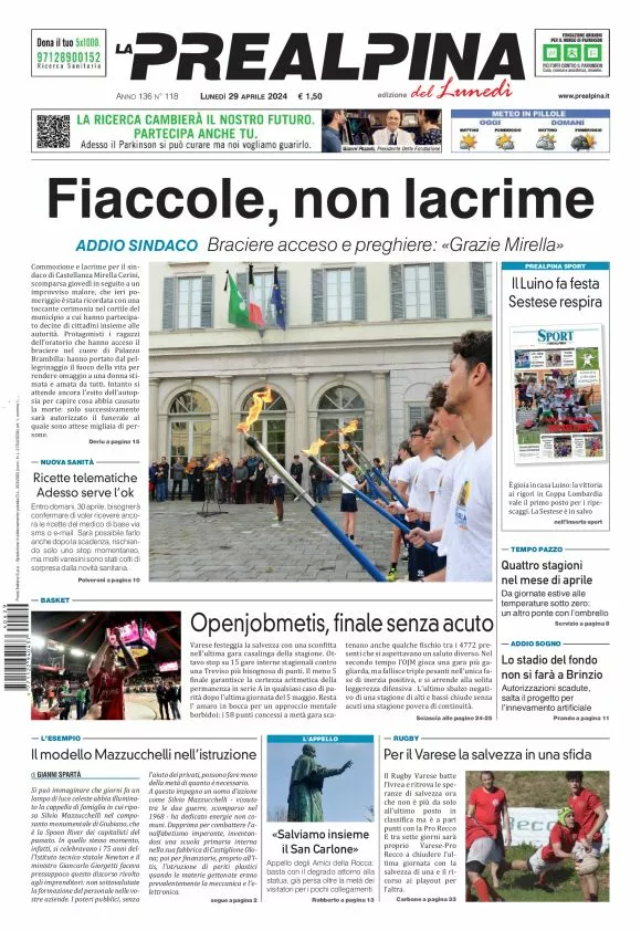 Prima-pagina-la-prealpina-oggi-oggi-edizione-del-2024-04-29