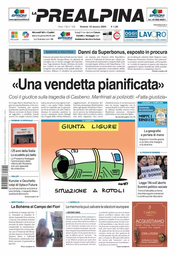 Prima-pagina-la-prealpina-oggi-oggi-edizione-del-2024-05-10