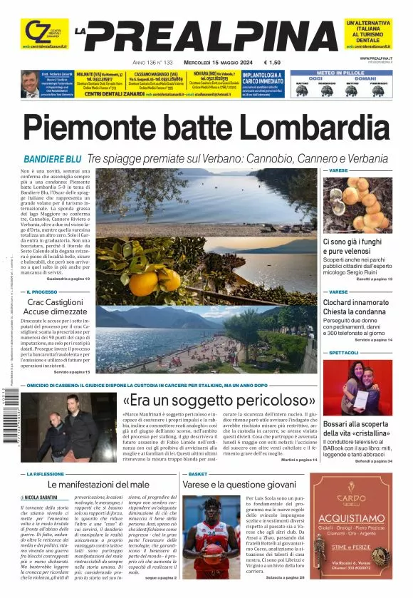 Prima-pagina-la-prealpina-oggi-oggi-edizione-del-2024-05-15