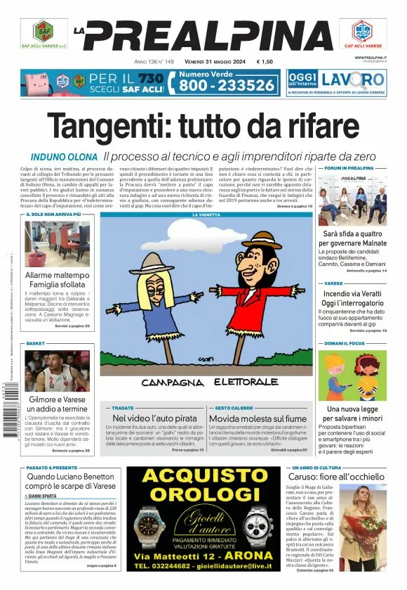 Prima-pagina-la-prealpina-oggi-oggi-edizione-del-2024-05-31