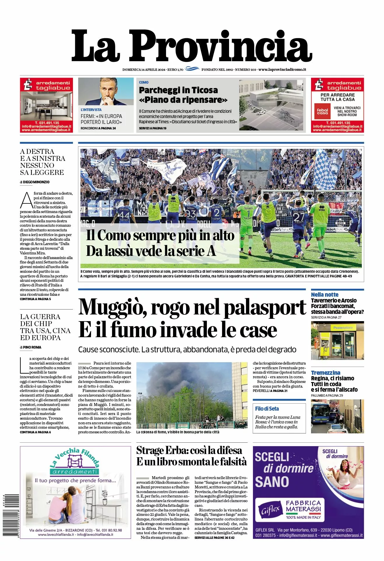 Prima-pagina-la-provincia-oggi-oggi-edizione-del-2024-04-14