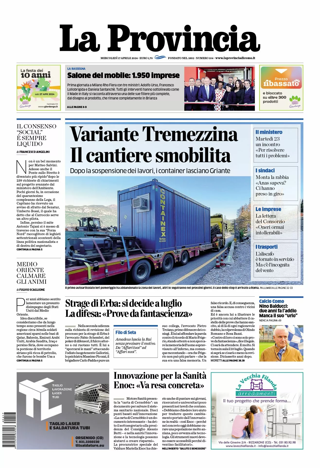 Prima-pagina-la-provincia-oggi-oggi-edizione-del-2024-04-17