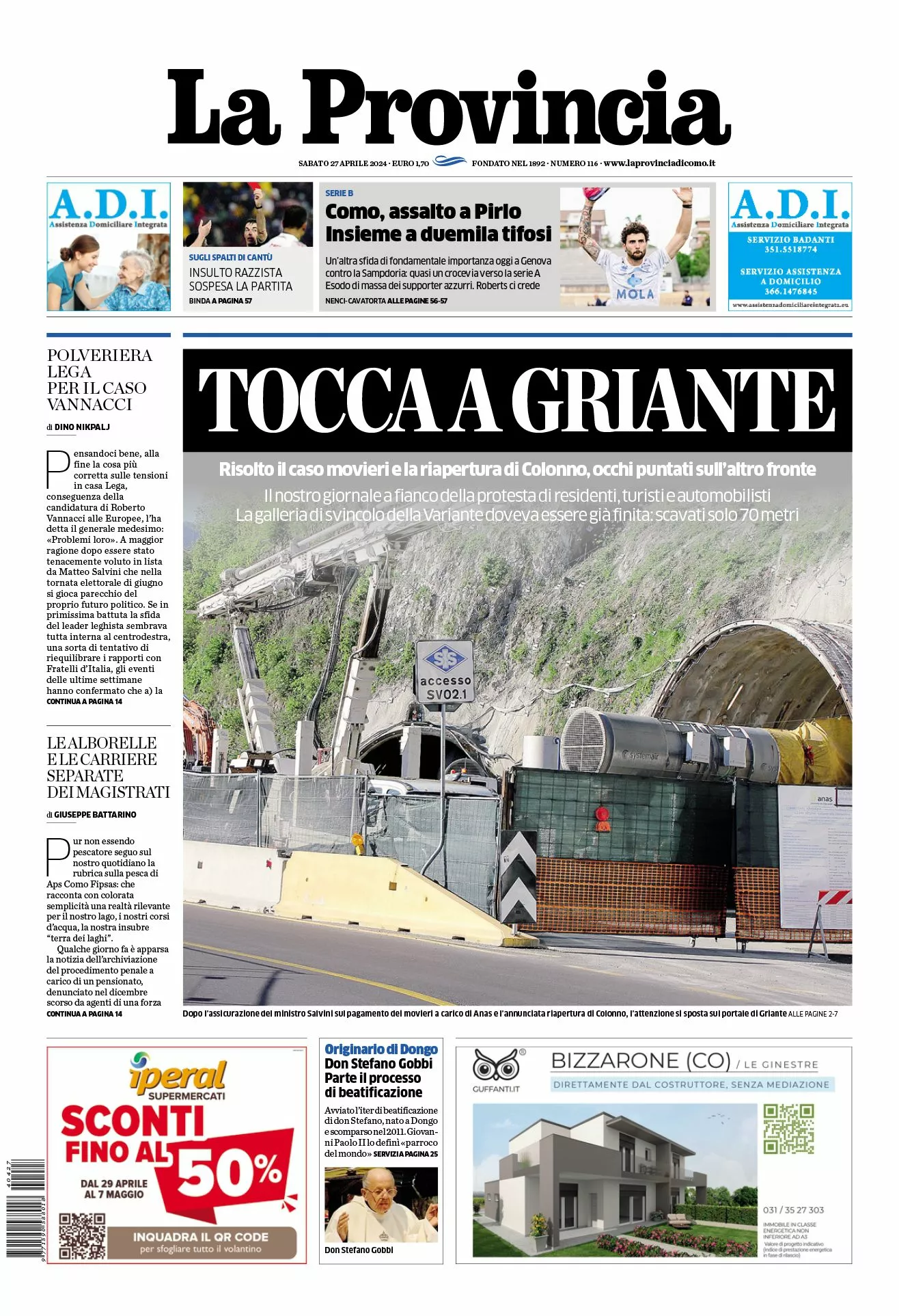 Prima-pagina-la-provincia-oggi-oggi-edizione-del-2024-04-27