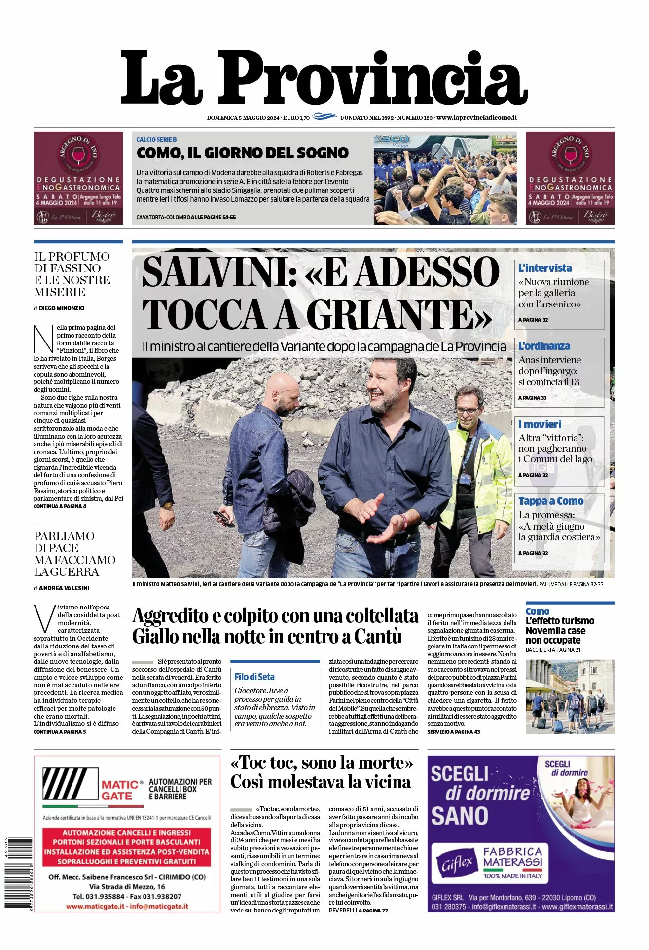 Prima-pagina-la-provincia-oggi-oggi-edizione-del-2024-05-05