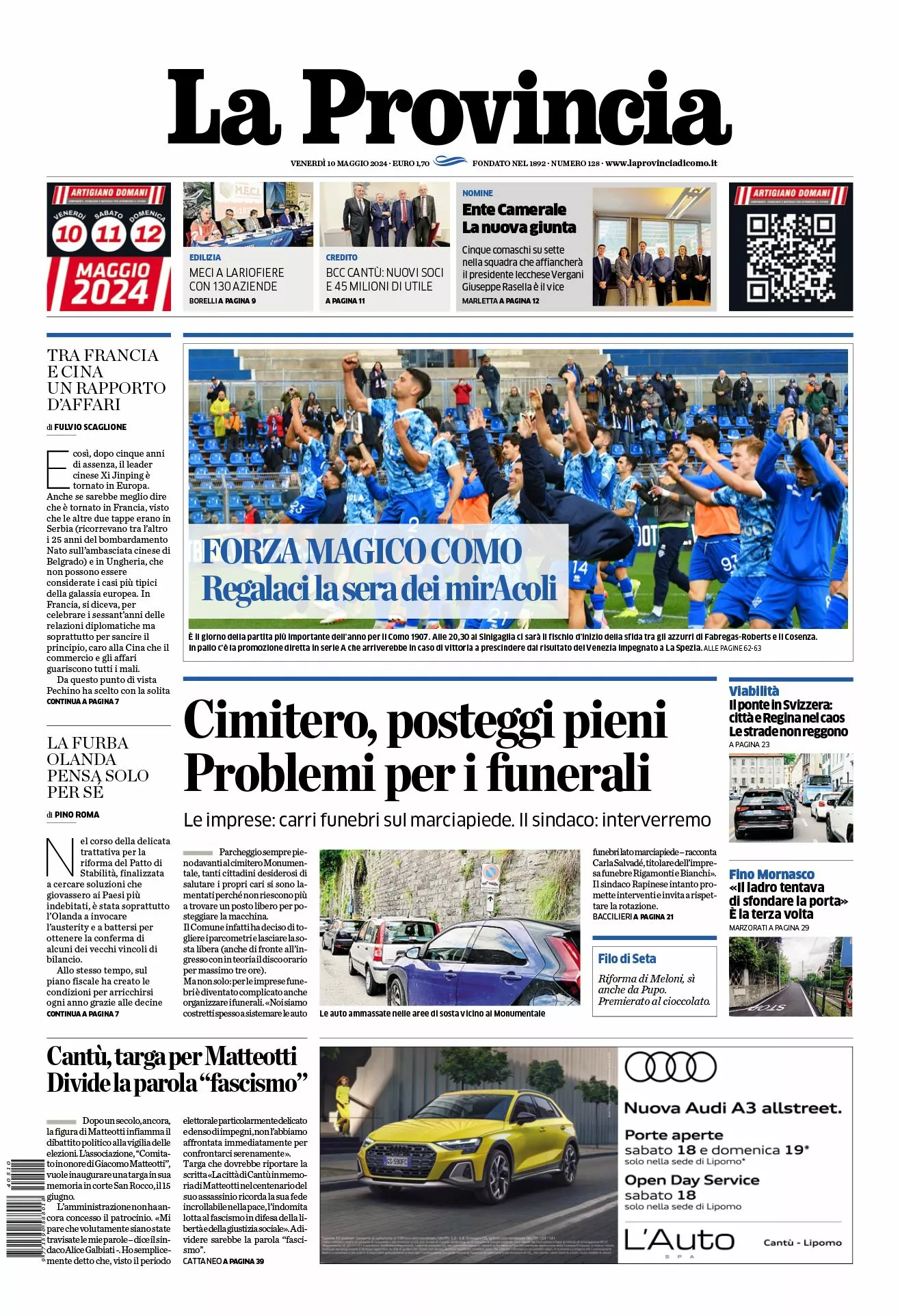 Prima-pagina-la-provincia-oggi-oggi-edizione-del-2024-05-10