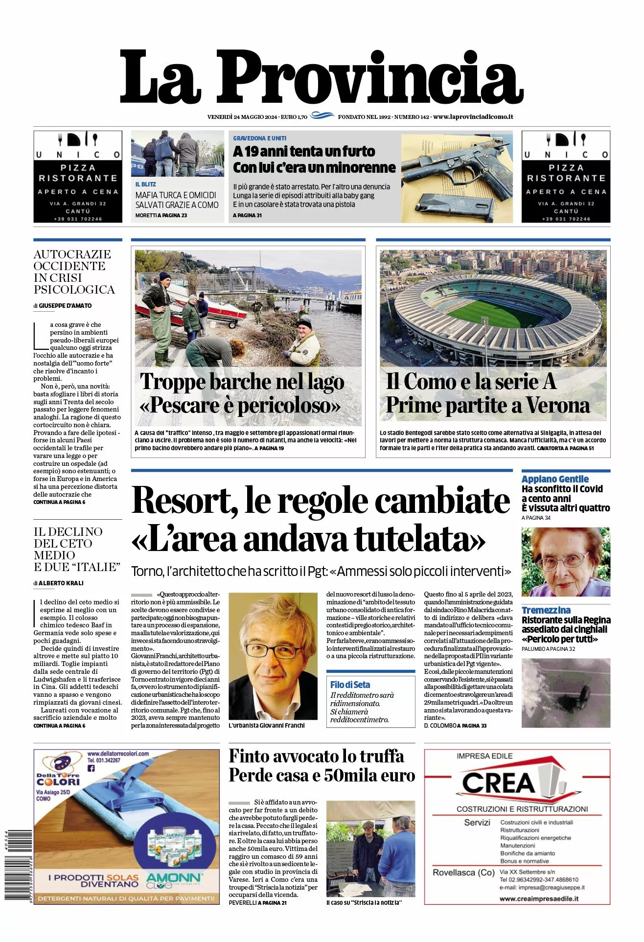 Prima-pagina-la-provincia-oggi-oggi-edizione-del-2024-05-24