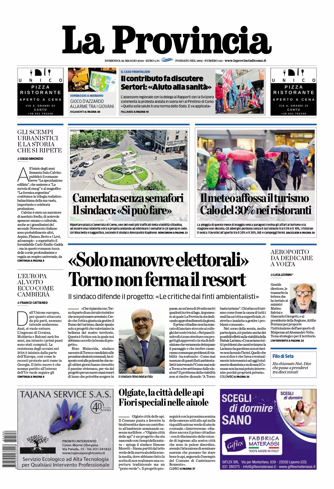 Prima-pagina-la-provincia-oggi-oggi-edizione-del-2024-05-26