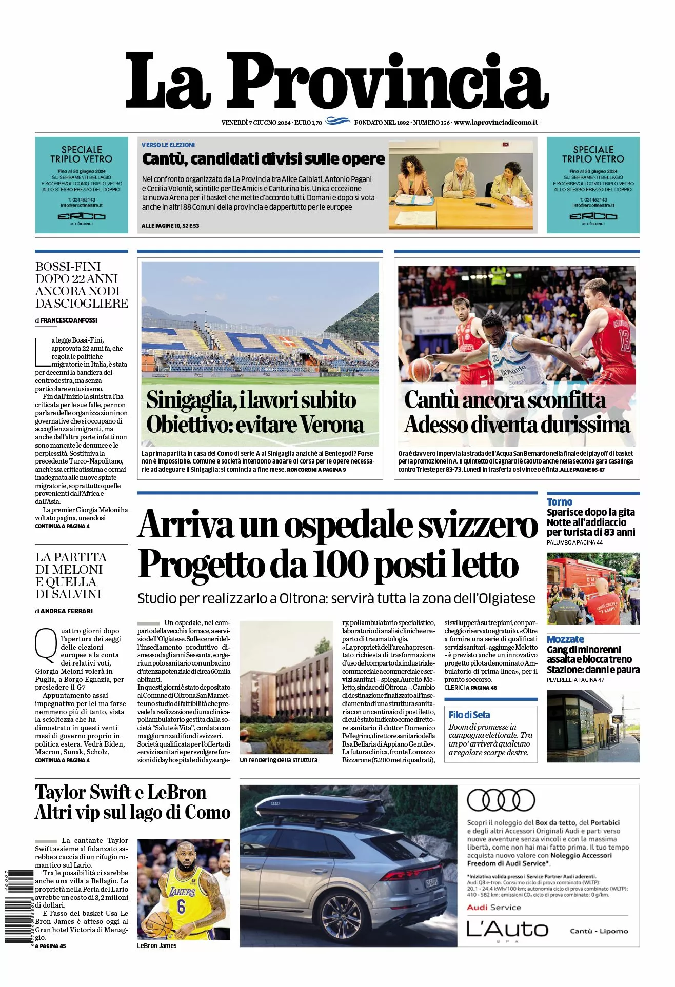 Prima-pagina-la-provincia-oggi-oggi-edizione-del-2024-06-07