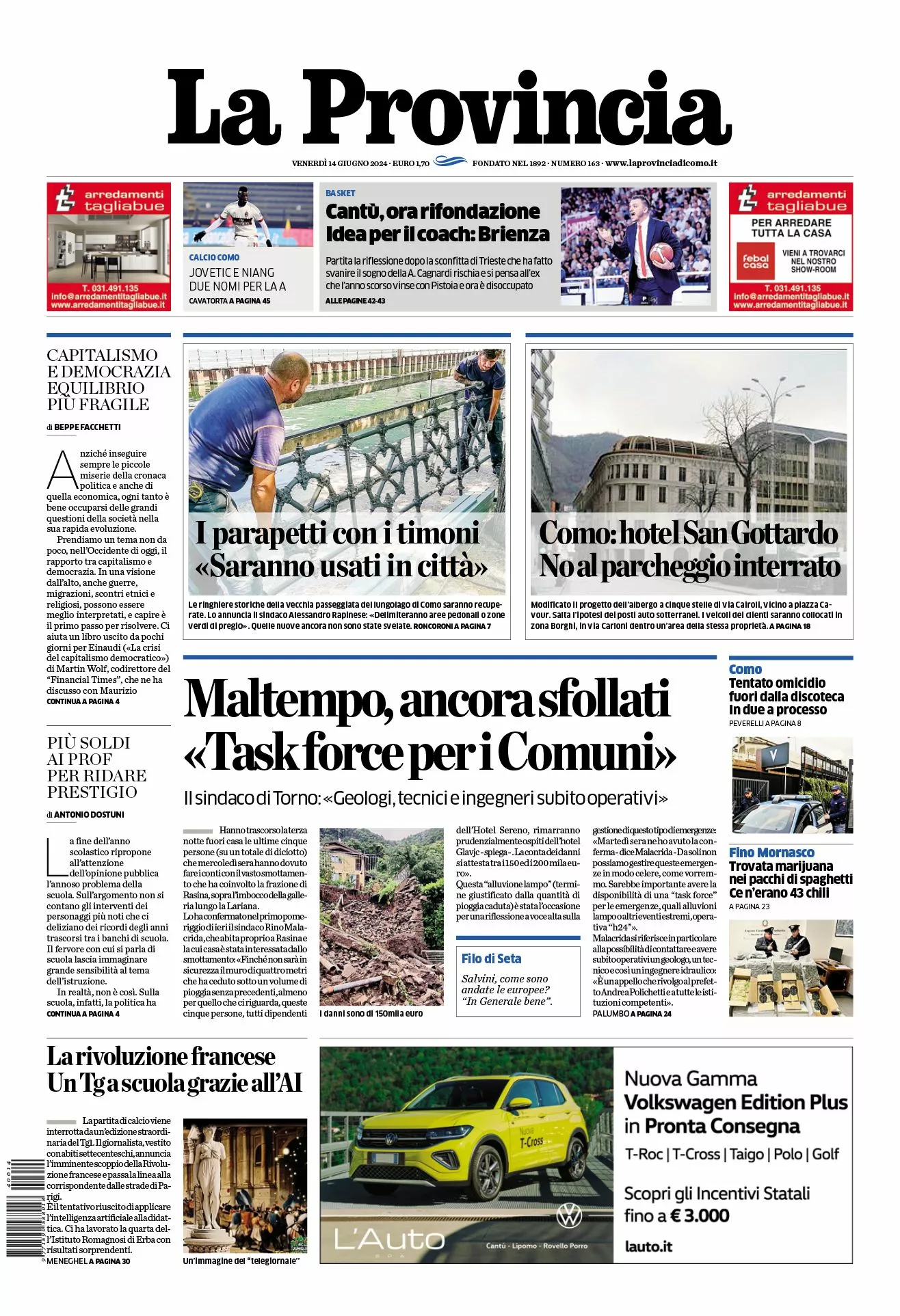 Prima-pagina-la-provincia-oggi-oggi-edizione-del-2024-06-14