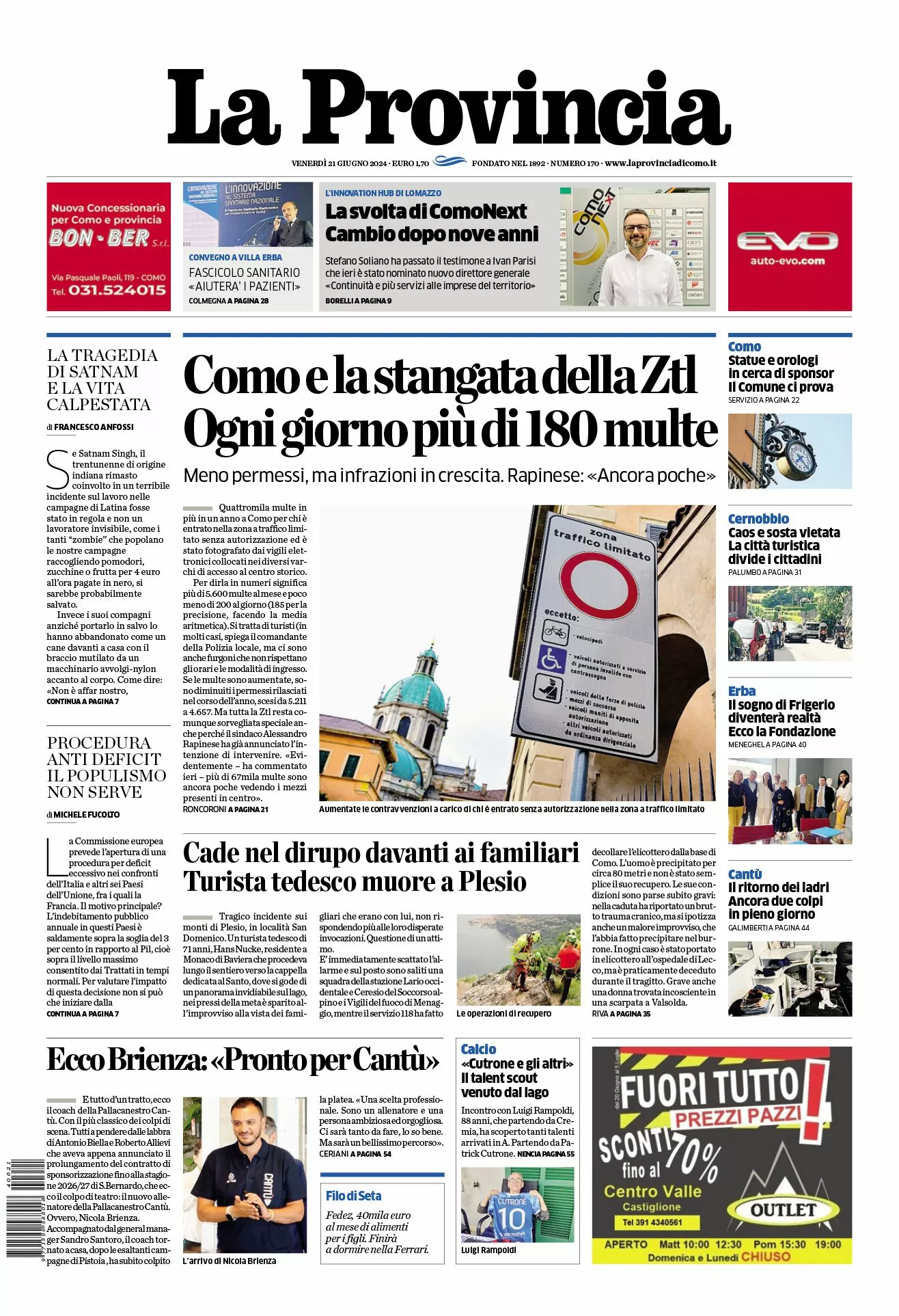 Prima-pagina-la-provincia-oggi-oggi-edizione-del-2024-06-21