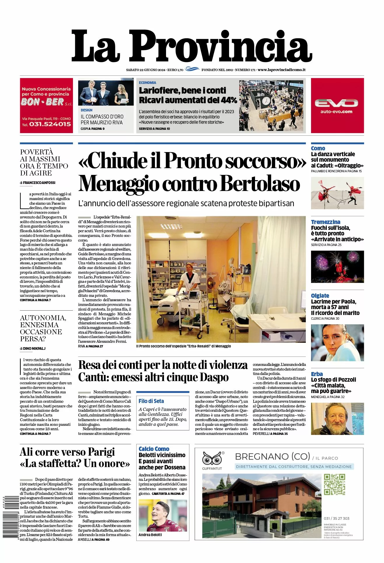 Prima-pagina-la-provincia-oggi-oggi-edizione-del-2024-06-22