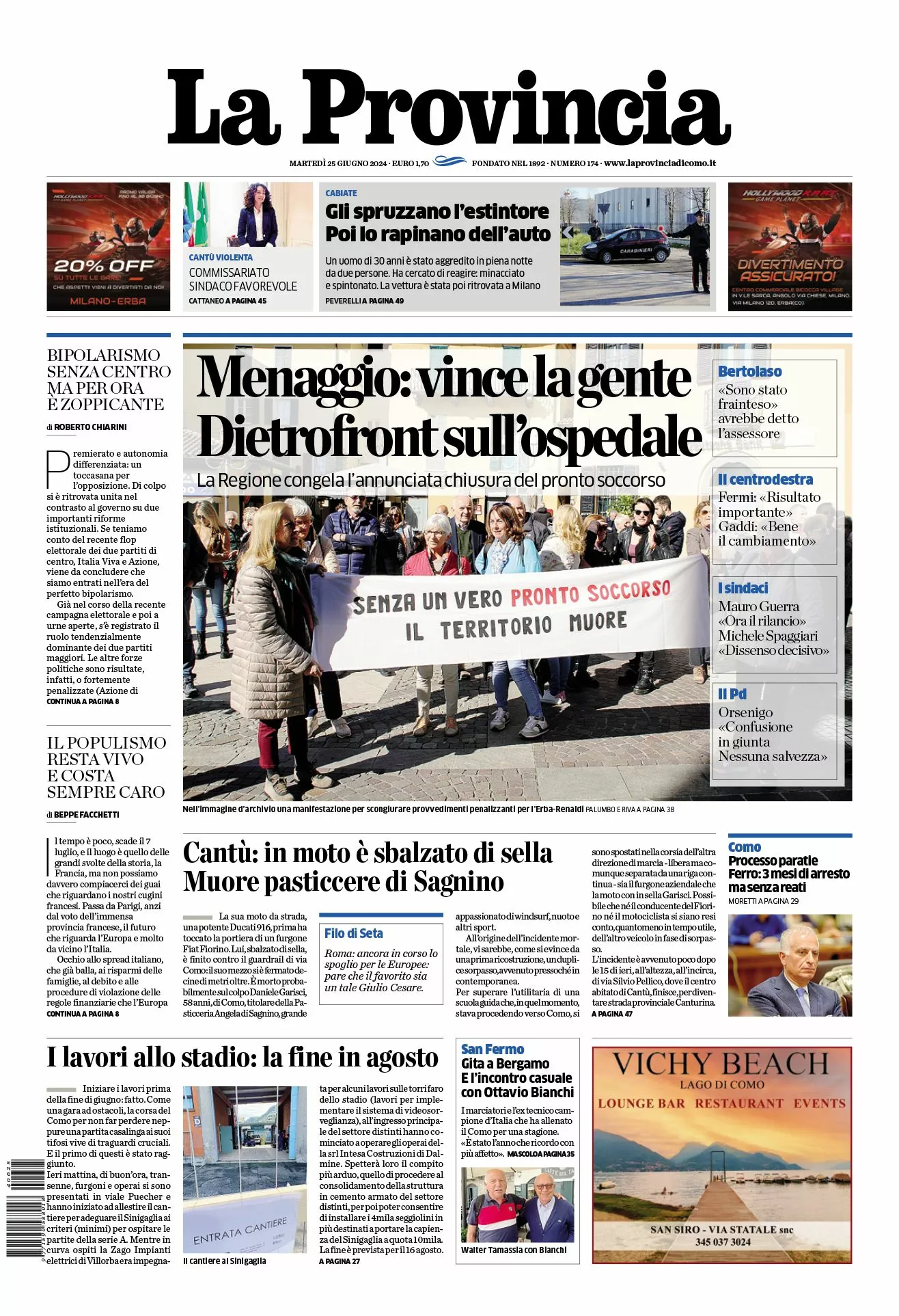 Prima-pagina-la-provincia-oggi-oggi-edizione-del-2024-06-25