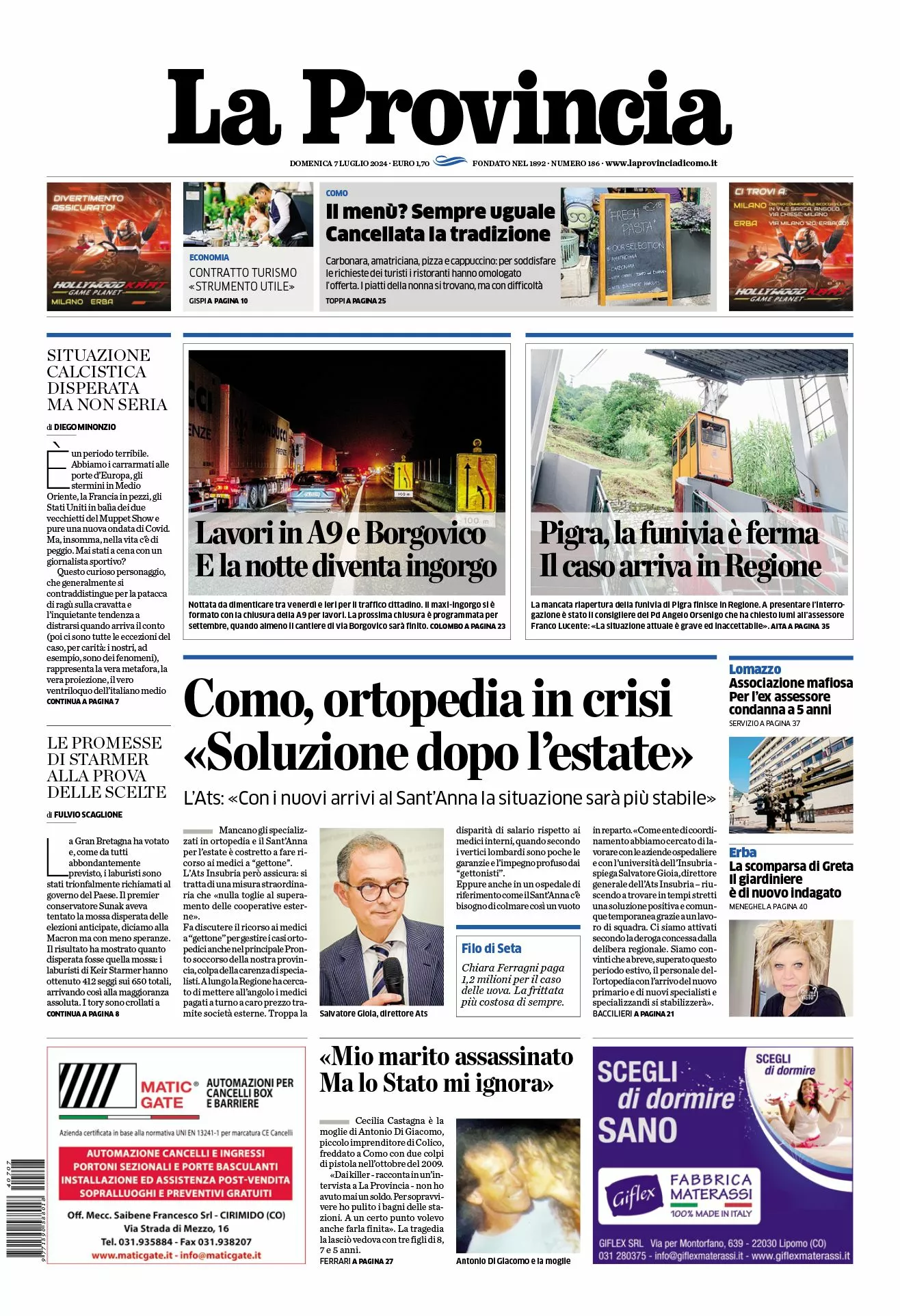 Prima-pagina-la-provincia-oggi-oggi-edizione-del-2024-07-07