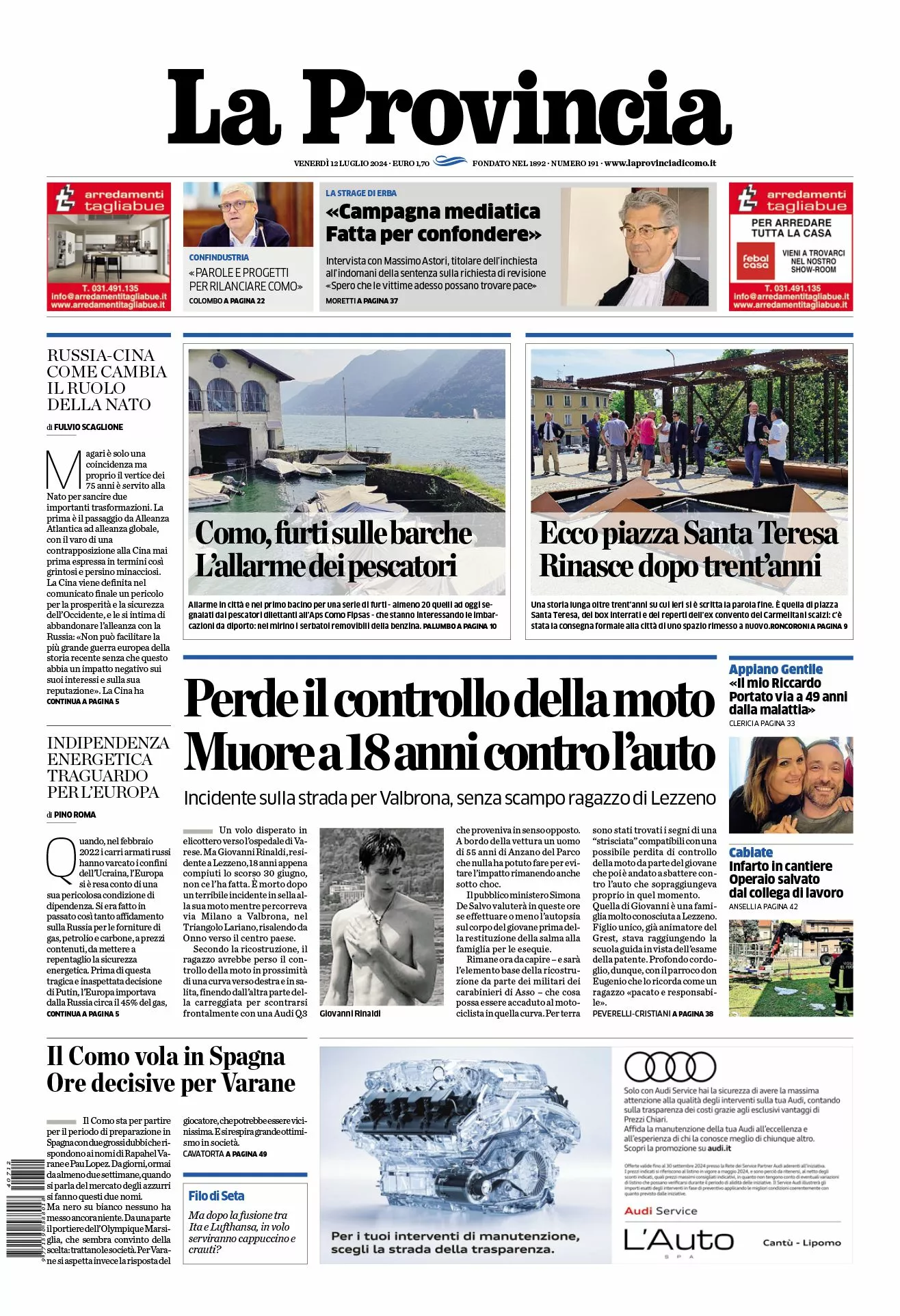 Prima-pagina-la-provincia-oggi-oggi-edizione-del-2024-07-12