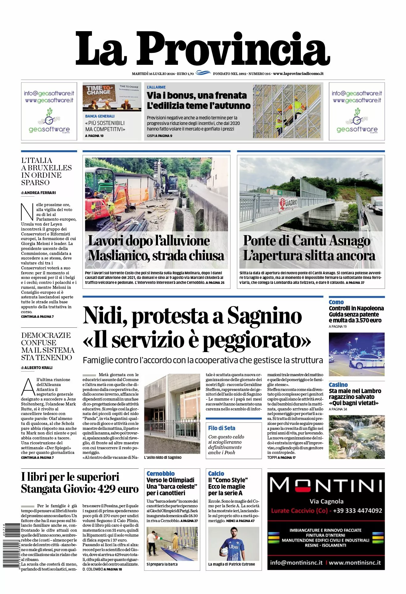 Prima-pagina-la-provincia-oggi-oggi-edizione-del-2024-07-16