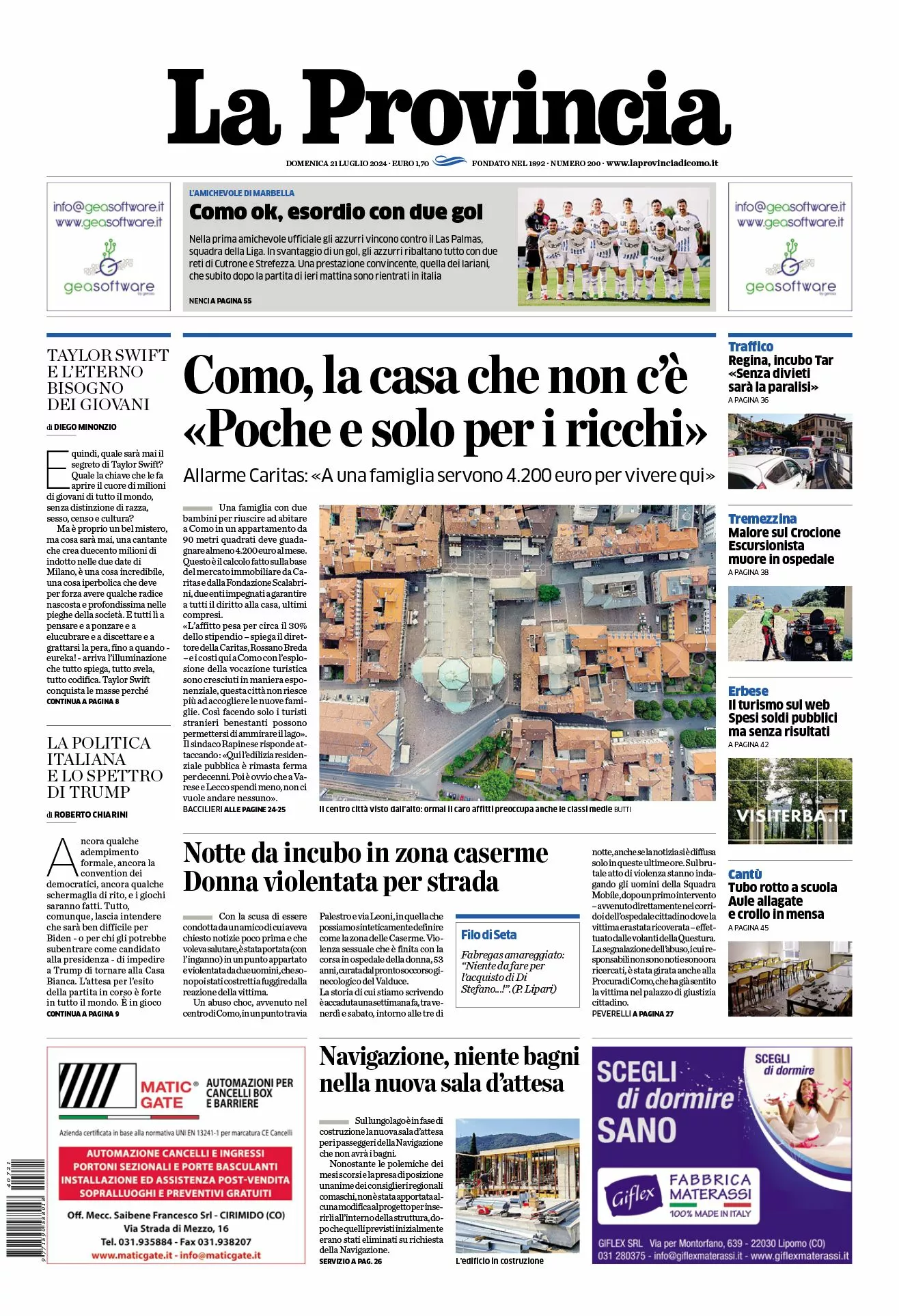 Prima-pagina-la-provincia-oggi-oggi-edizione-del-2024-07-21