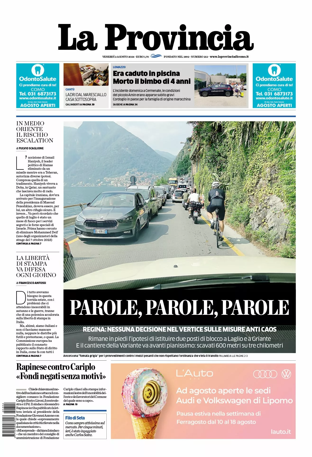 Prima-pagina-la-provincia-oggi-oggi-edizione-del-2024-08-02