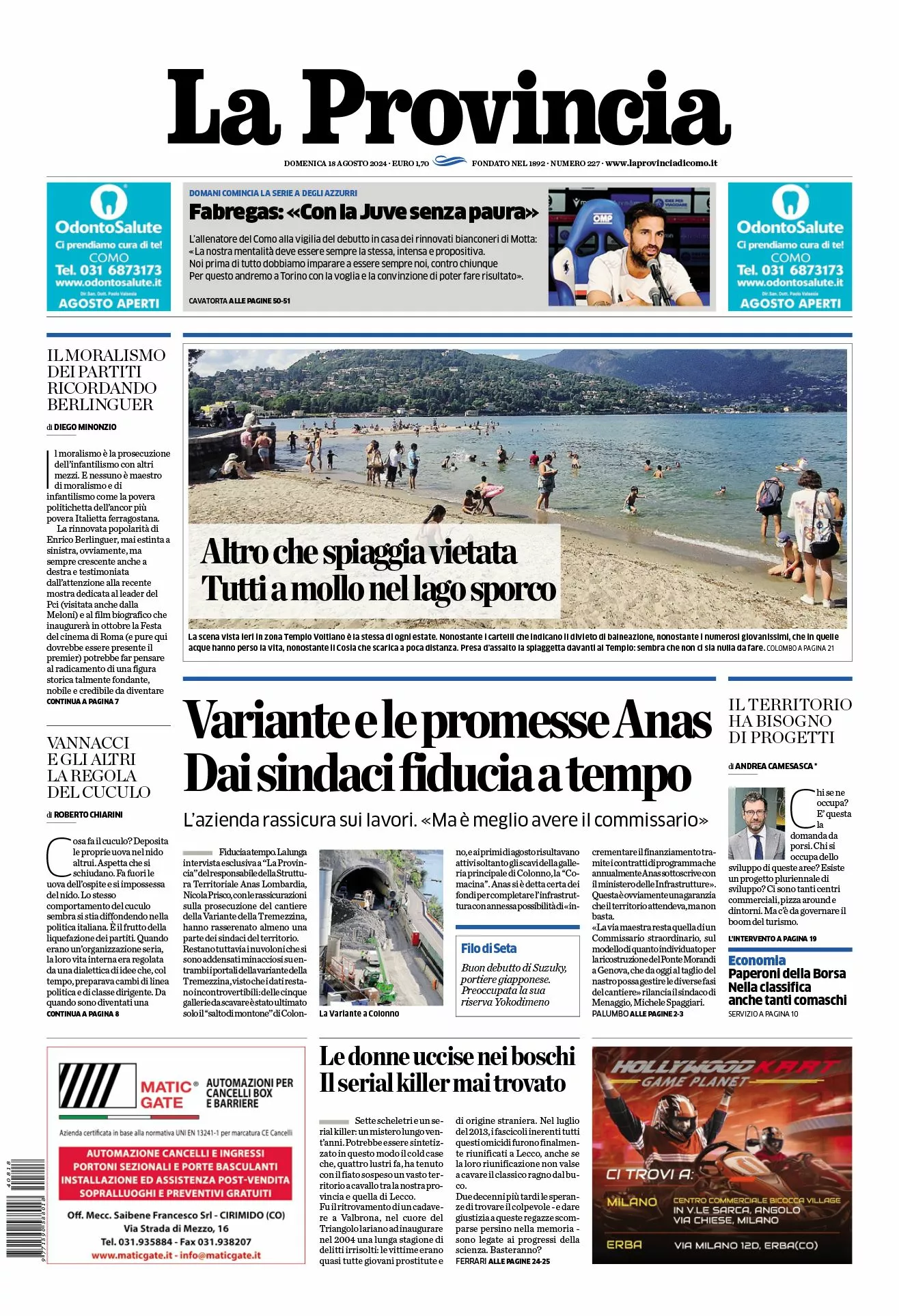 Prima-pagina-la-provincia-oggi-oggi-edizione-del-2024-08-18