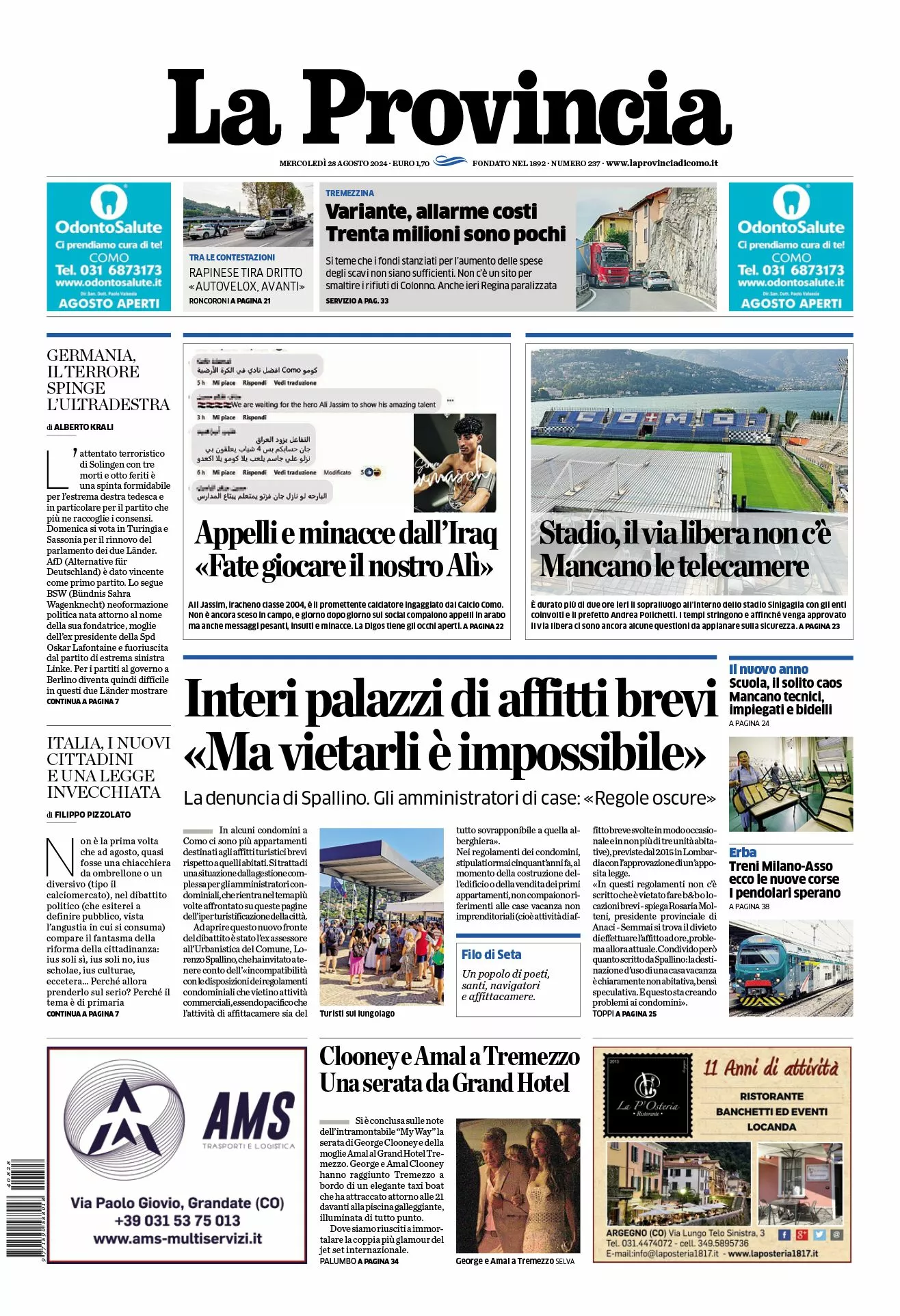 Prima-pagina-la-provincia-oggi-oggi-edizione-del-2024-08-28