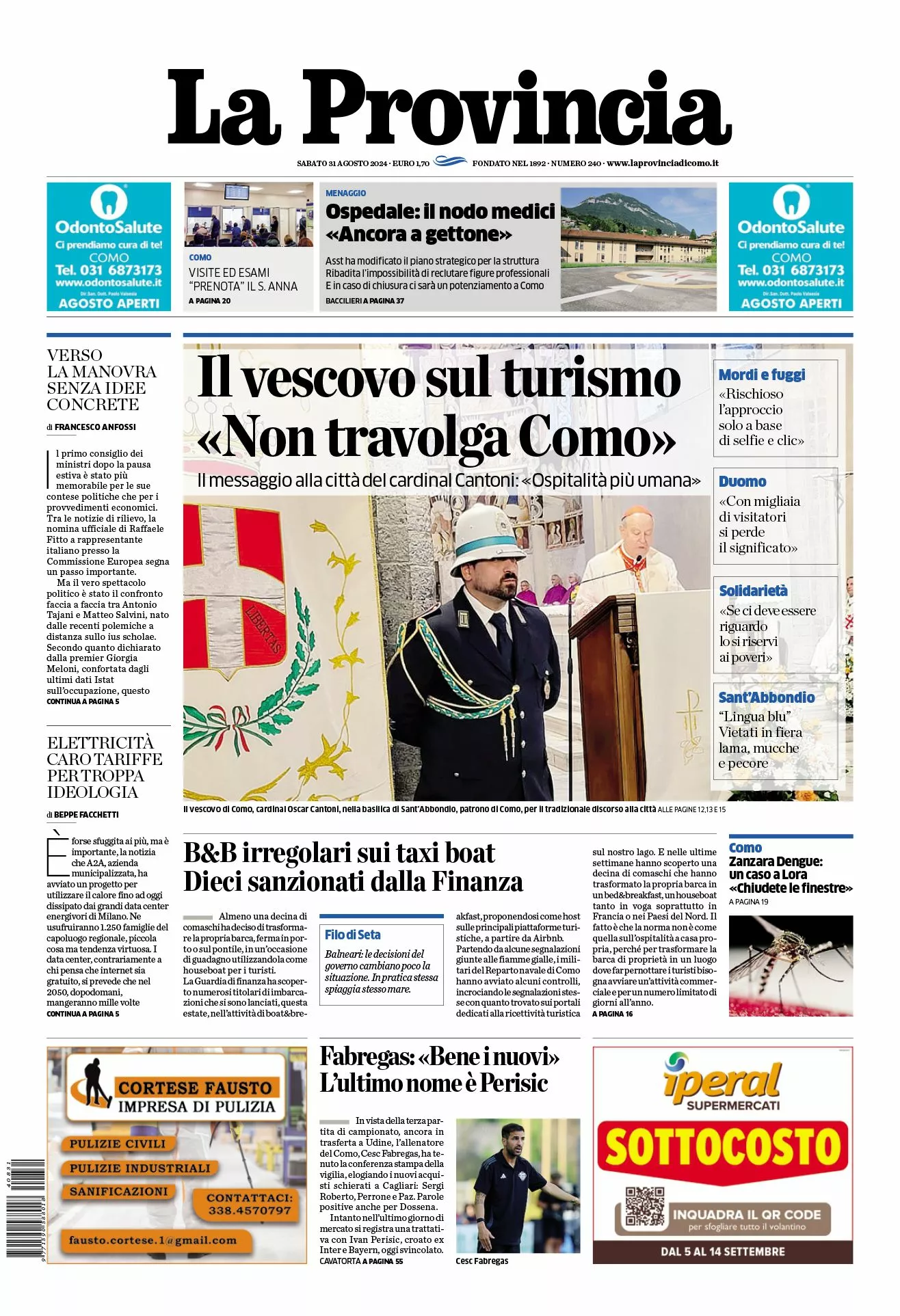 Prima-pagina-la-provincia-oggi-oggi-edizione-del-2024-08-31