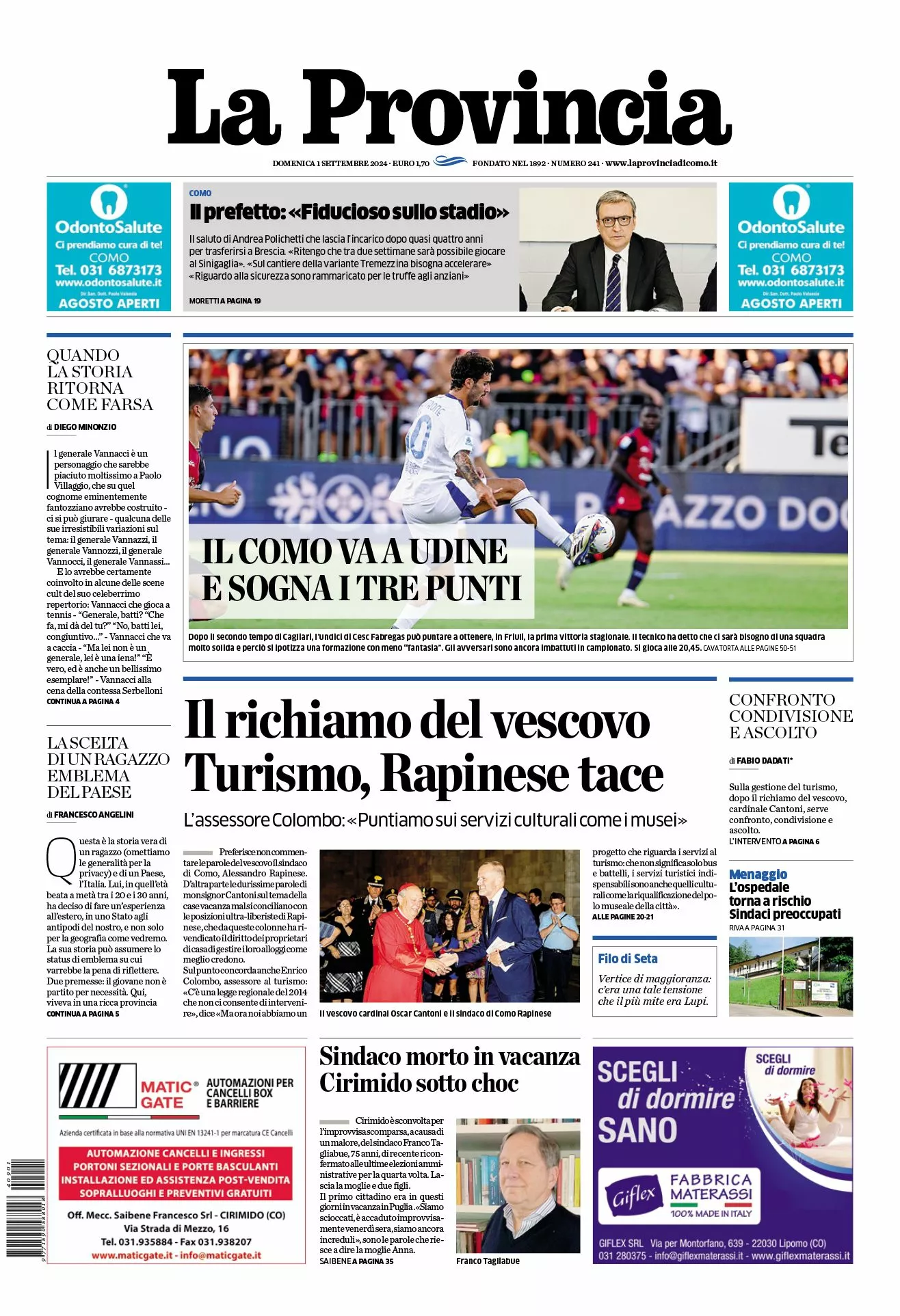 Prima-pagina-la-provincia-oggi-oggi-edizione-del-2024-09-01