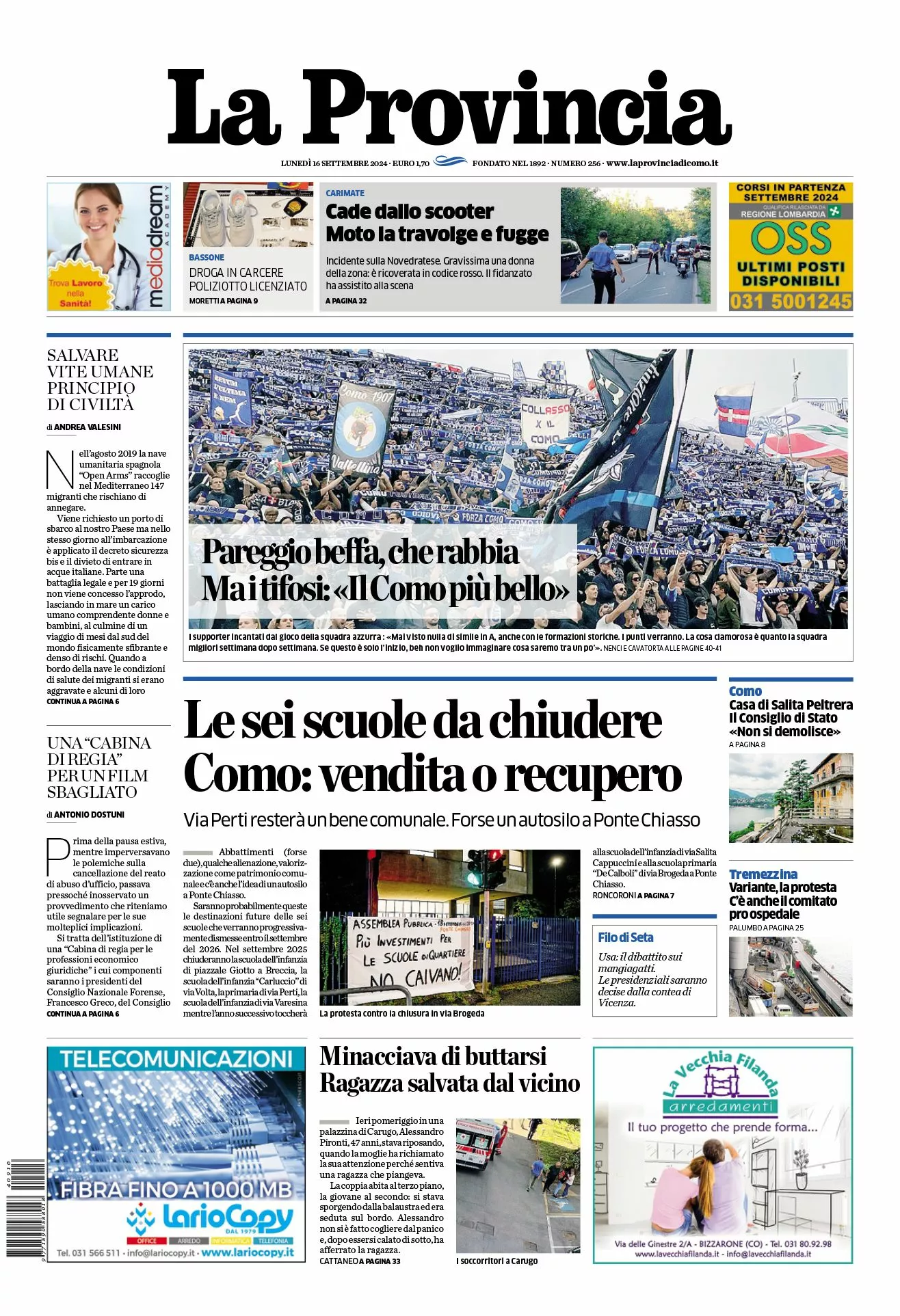 Prima-pagina-la-provincia-oggi-oggi-edizione-del-2024-09-16